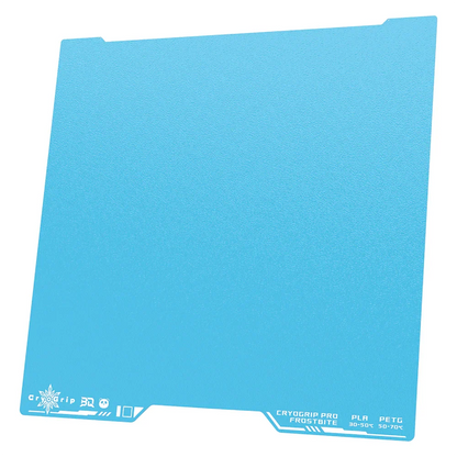 BIQU - Plateau d'impression Série H2S/H2D Bambu CryoGrip Pro - Bleu d'hiver texturé (Frostbite Coarse Textures) - 355 x 346 mm