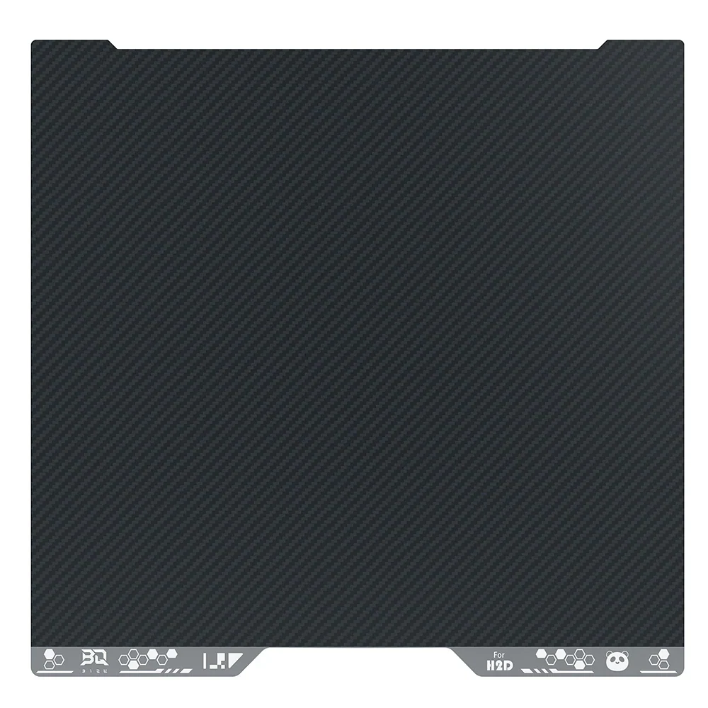 BIQU - Plateau d'impression Série H2D/H2S Bambu - Double face PEO+PET (PEO+PET Double-Sided Spring Steel Sheet) - 355 x 346 mm