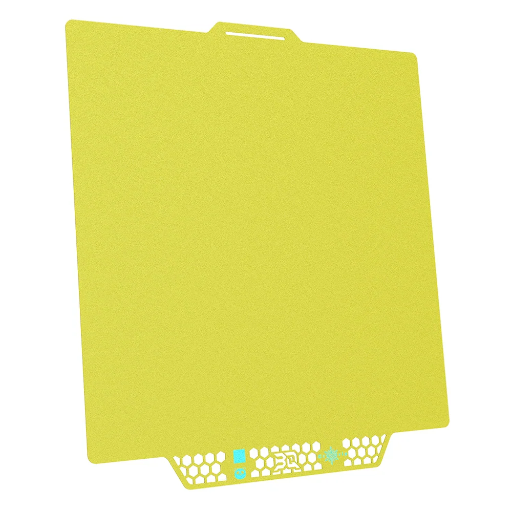 BIQU - Plateau CryoGrip Pro - Bambu Lab X1/X2/P1/P2/A1 - Jaune glacé fin - (Glacier Fine Textures)