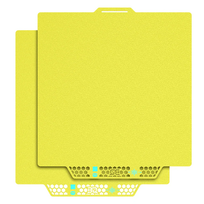 BIQU - Plateau CryoGrip Pro - Bambu Lab X1/X2/P1/P2/A1 - Jaune glacé fin - (Glacier Fine Textures)