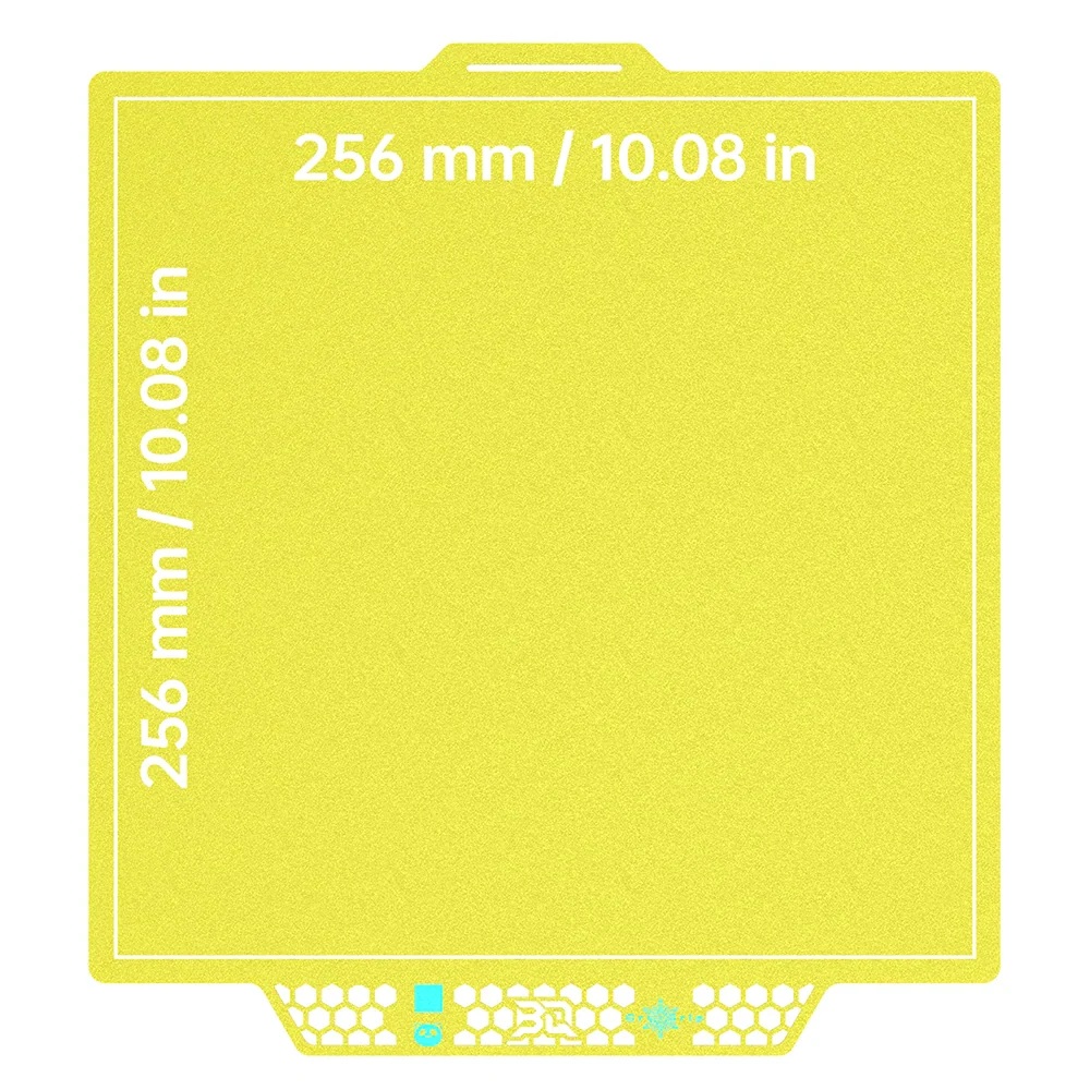 BIQU - Plateau CryoGrip Pro - Bambu Lab X1/X2/P1/P2/A1 - Jaune glacé fin - (Glacier Fine Textures)