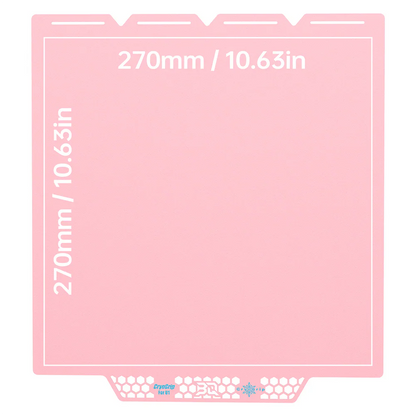BIQU - Plateau CryoGrip Pro - Snapmaker U1 - Rose glacé fin - (Glacier Fine Textures)