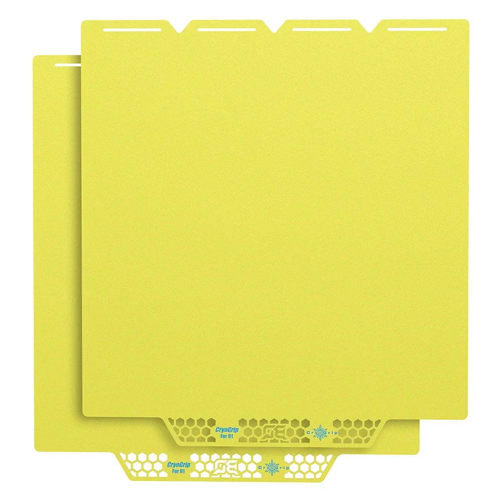 BIQU - Plateau CryoGrip Pro - Snapmaker U1 - Jaune glacé fin - (Glacier Fine Textures)