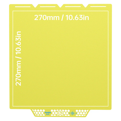 BIQU - Plateau CryoGrip Pro - Snapmaker U1 - Jaune glacé fin - (Glacier Fine Textures)