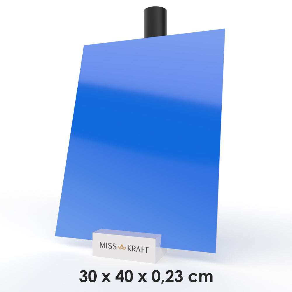 Plaque acrylique MissKraft - Bleu roi