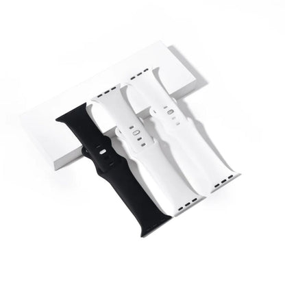 xTool - 3 Bracelets Apple Watch - Noir/Blanc/Gris - 42/44/45/49 mm