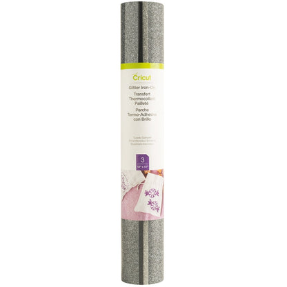 Cricut - 3 Feuilles Flex Iron-On - Argent/Gris/Noir (30,5 x 30,5 cm)