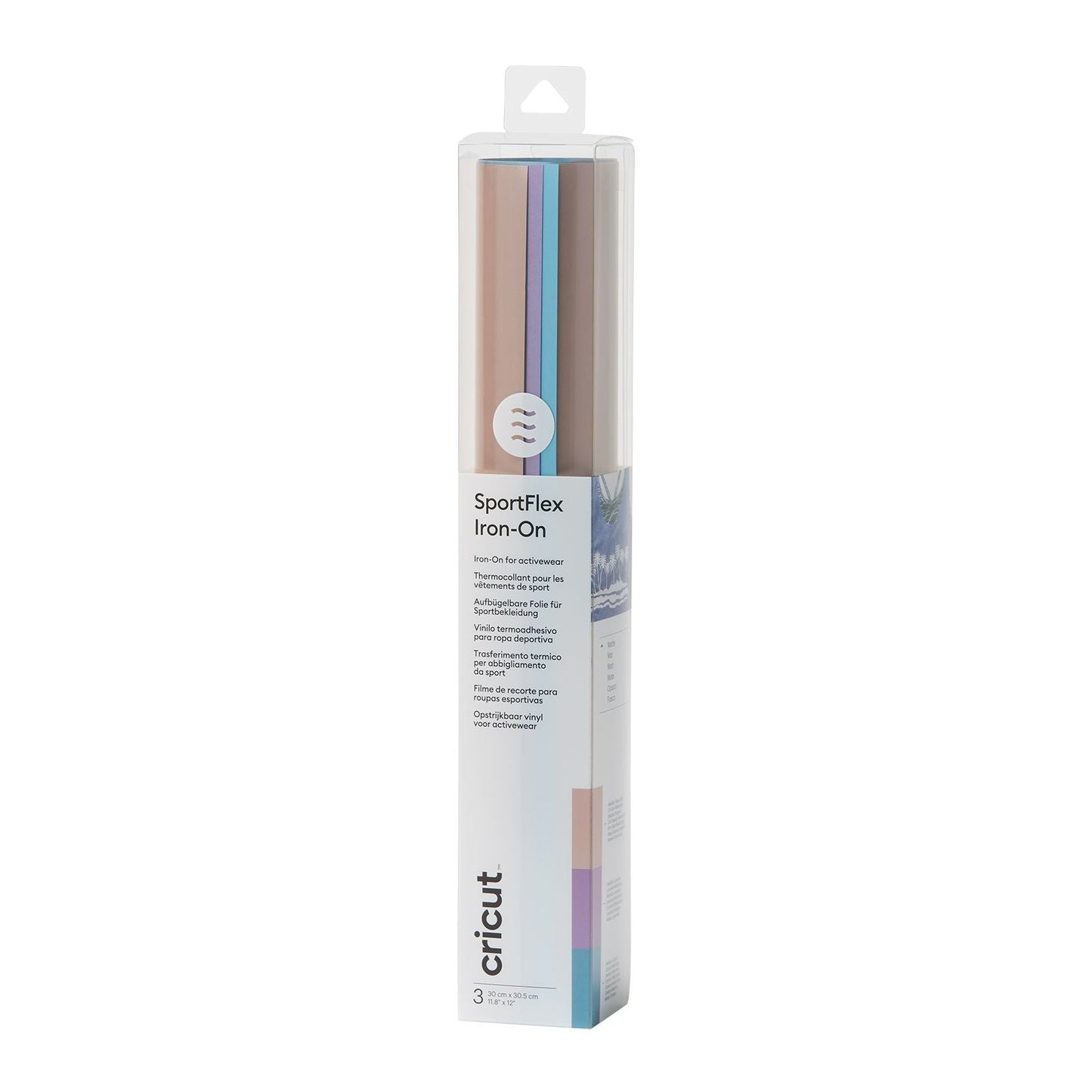 3 feuilles sportflex thermocollantes Iron-on de chez Cricut