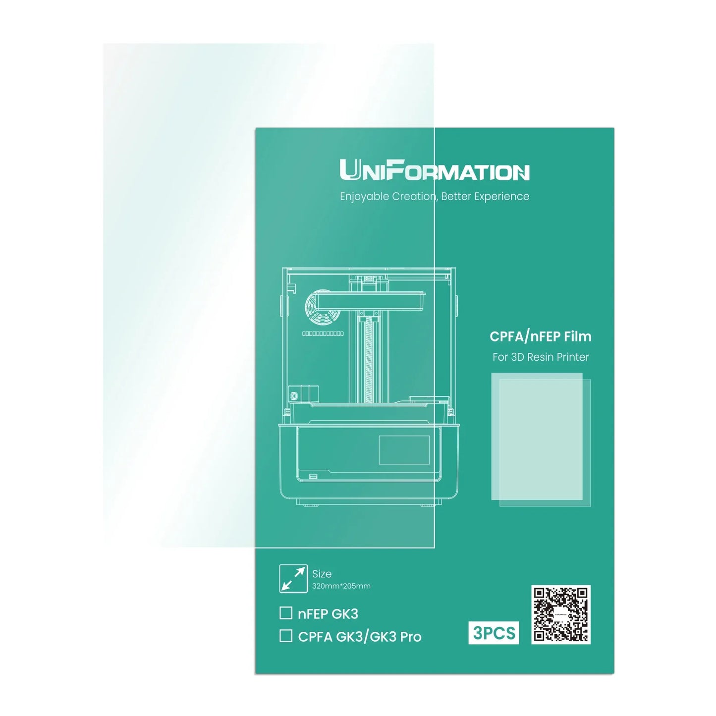 Uniformation - GK3/GK3 Pro - Film nFEP 320 × 200 mm - 3 pcs
