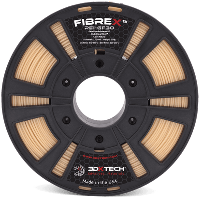3DXTech - FibreX - PEI+GF30 (Made using Ultem PEI) - Natural - 1.75 mm - 500 g
