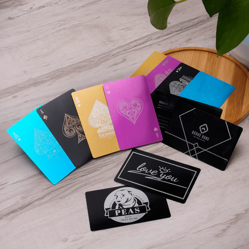 xTool - 60 Cartes de visite en métal 