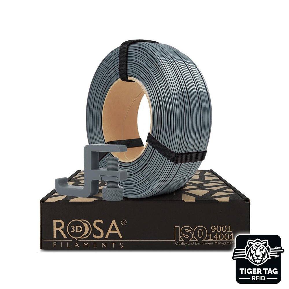 Rosa3D - PCTG - Gris (Gray) - 1,75 mm - 1 kg Refill avec RFID TigerTag