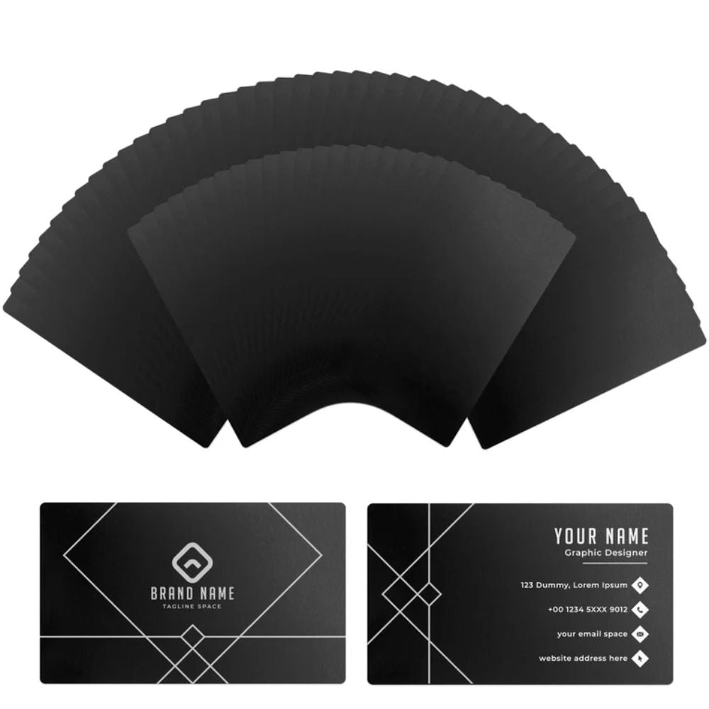 xTool - 60 Cartes de visite en métal  - Noir