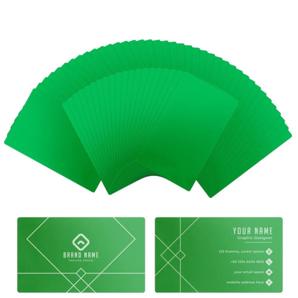 xTool - 60 Cartes de visite en métal  - Vert 