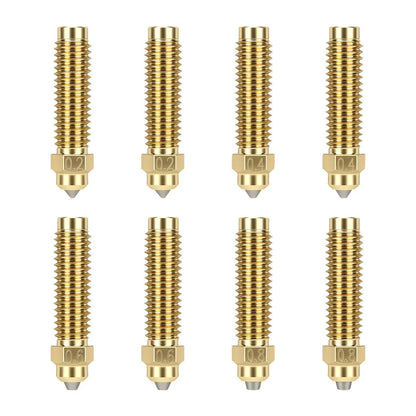 Elegoo - CC/CC2 - Kit de Buses en Laiton et Acier Trempé (Nozzle Kit) - Tailles Multiples - 8 pcs