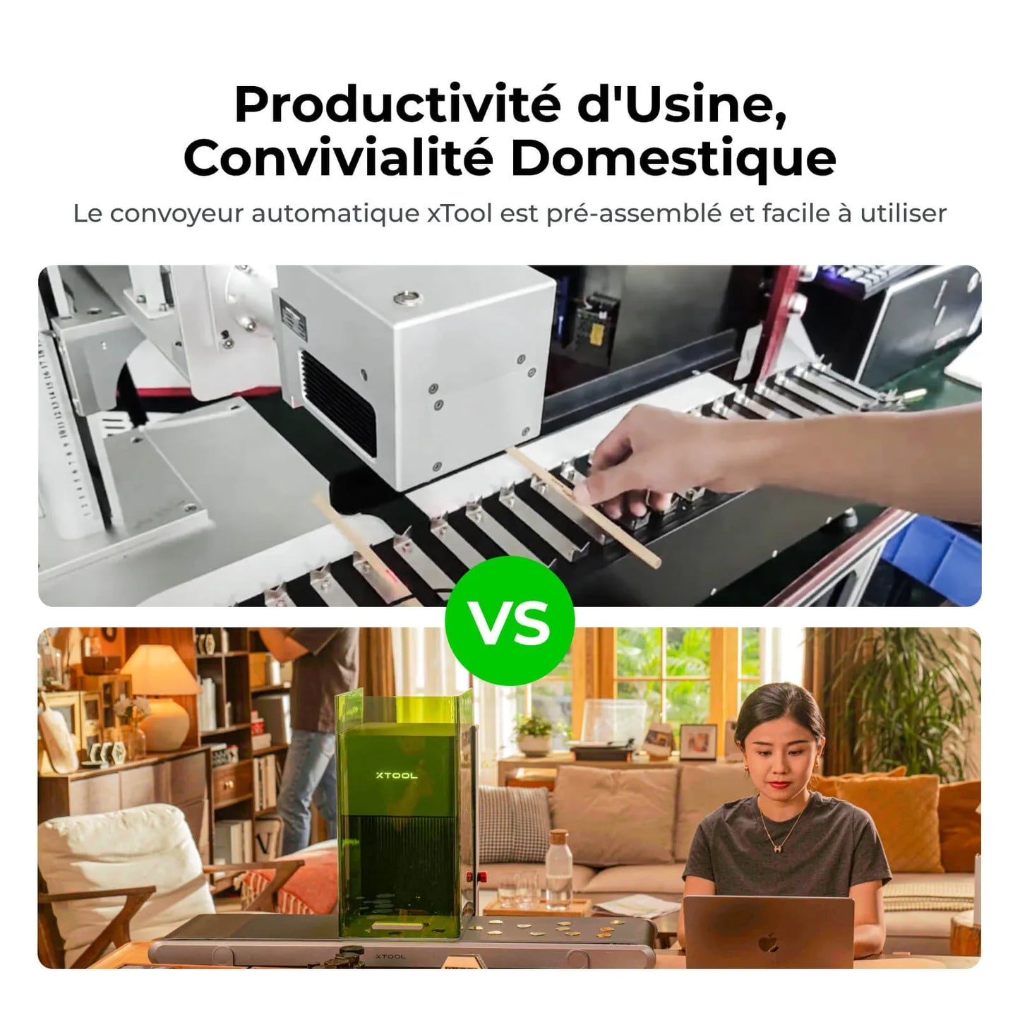xTool - Convoyeur Auto Streamline™ pour F2 Ultra / F1 Ultra