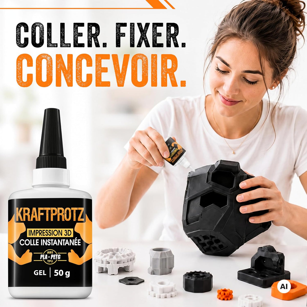Kraftprotz - Superglue - Fluide épais - 50g