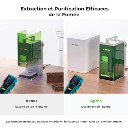 xTool - Purificateur d'Air de Bureau pour xTool F2/F1/M1/F2 Ultra