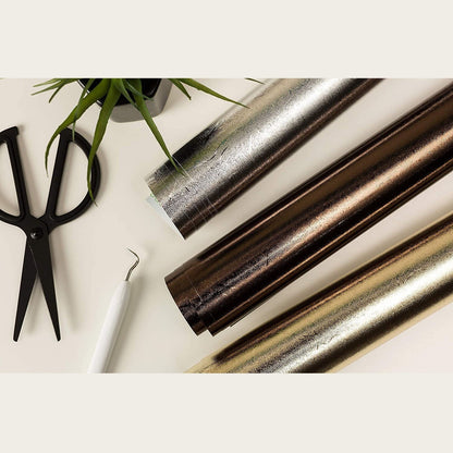 Cricut - Premium Vinyl - Feuilles Métallisées - Or  - 30 cm x 1,22 m