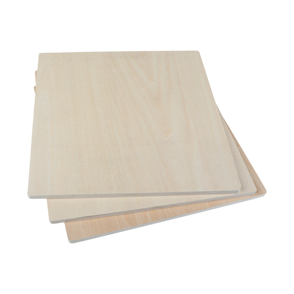 Creality - 10 Plaques de Contreplaqué de Tilleul (Basswood Sheets) - 30 x 30 cm - 3 mm