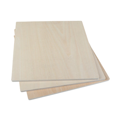 Creality - 10 Plaques de Contreplaqué de Tilleul (Basswood Sheets) - 20 x 20 cm - 3 mm