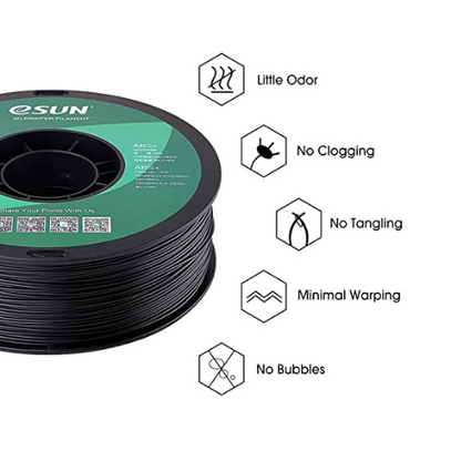 ABS+ Noir Esun Filament Atome3D 1.75mm 1kg