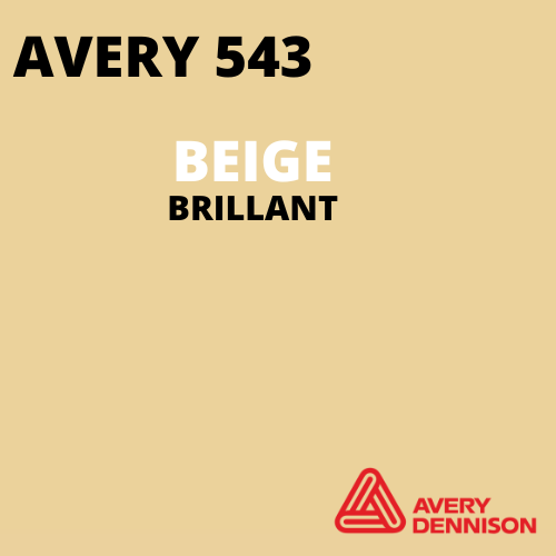 AVERY 500 - Vinyle Adhésif - Beige Brillant - 30 cm x 10 m