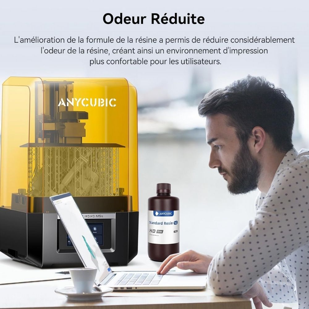 Anycubic - Standard Resin V2 - Blanc (White) - 1 kg