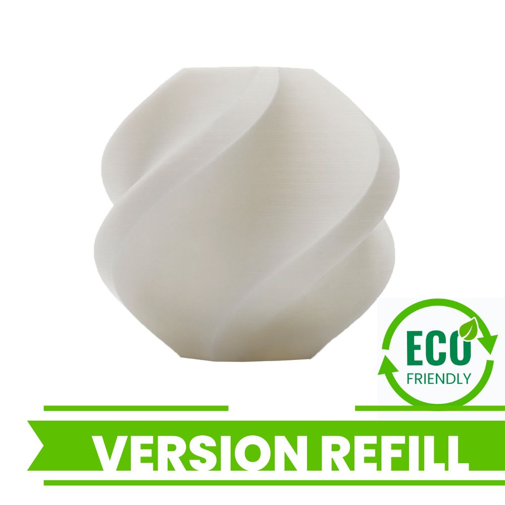 Bambu Lab - PLA Basic - Blanc Jade (Jade White) - 1,75 mm - 1 kg - Refill