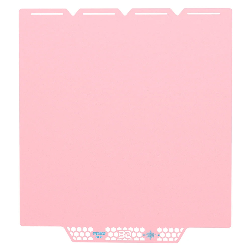 BIQU - Plateau CryoGrip Pro - Snapmaker U1 - Rose glacé fin - (Glacier Fine Textures)