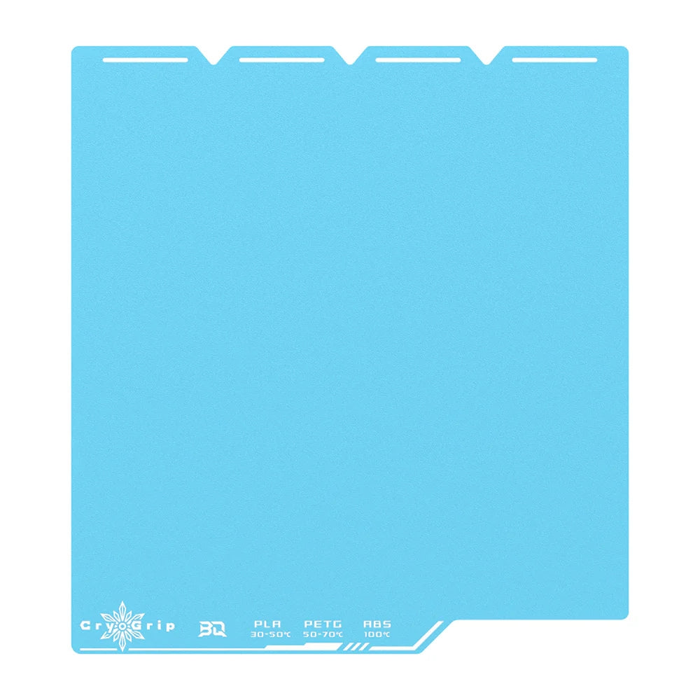 BIQU - Plateau d'impression CryoGrip Pro pour Snapmaker U1 - Bleu d'hiver texturé (Frostbite Coarse Textures) - 270 x 270 mm