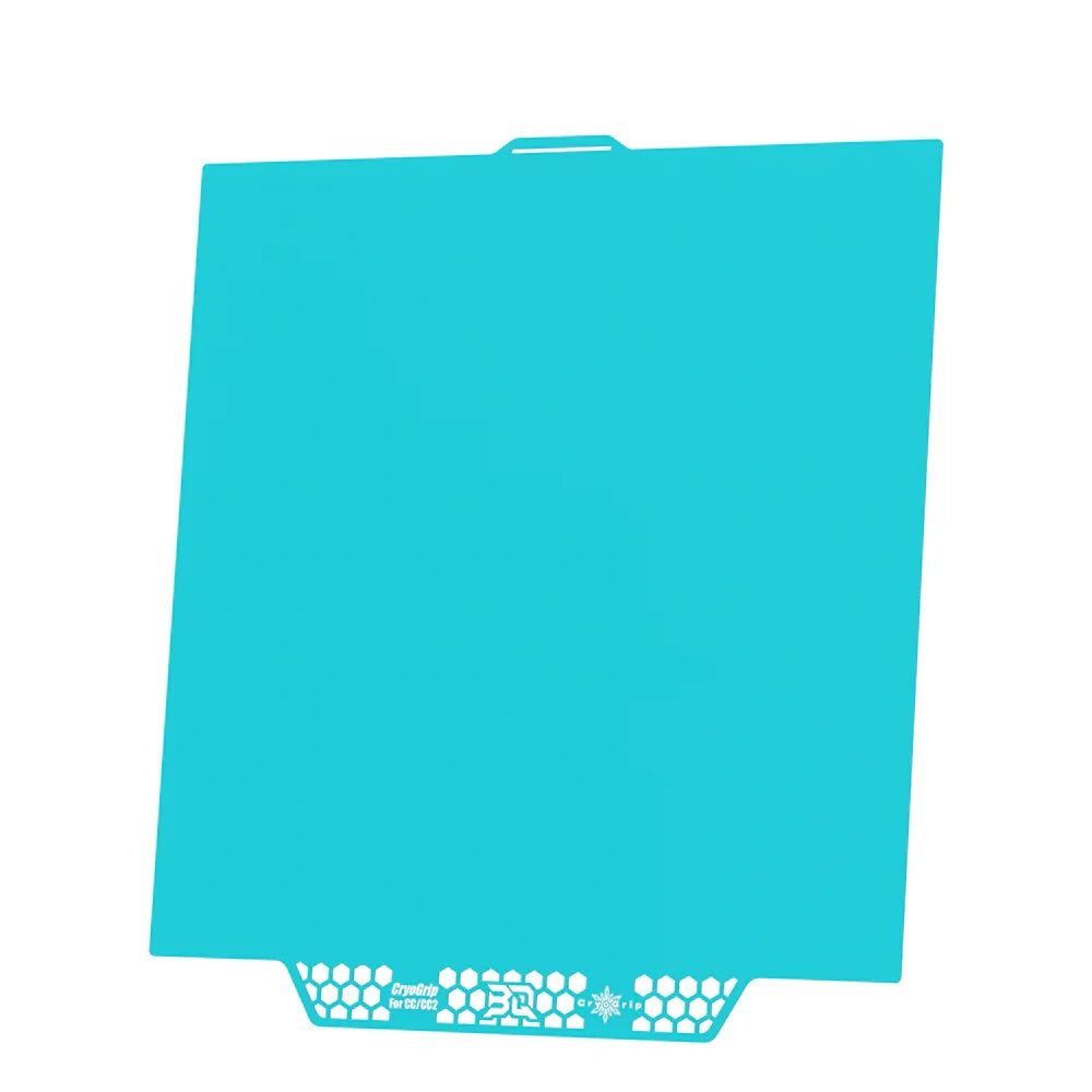 BIQU - Plateau d'impression CryoGrip Pro pour Elegoo CC/CC2 - Bleu glacé lisse (Glacier Fine Textures) - 256 x 256 mm
