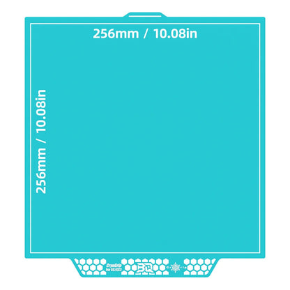 BIQU - Plateau d'impression CryoGrip Pro pour Elegoo CC/CC2 - Bleu glacé lisse (Glacier Fine Textures) - 256 x 256 mm