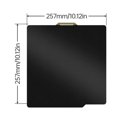 BIQU - Plateau d'impression en tôle d'acier double face pour X1/P1/A1 - PEI texturé & PET CF lisse - 257 x 257 mm