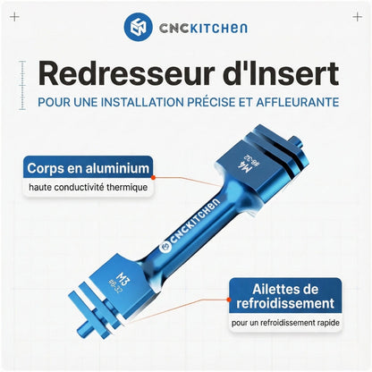 CNC Kitchen - Outil d’Insertion pour Inserts Filetés (Insert straightener) - M5/M6