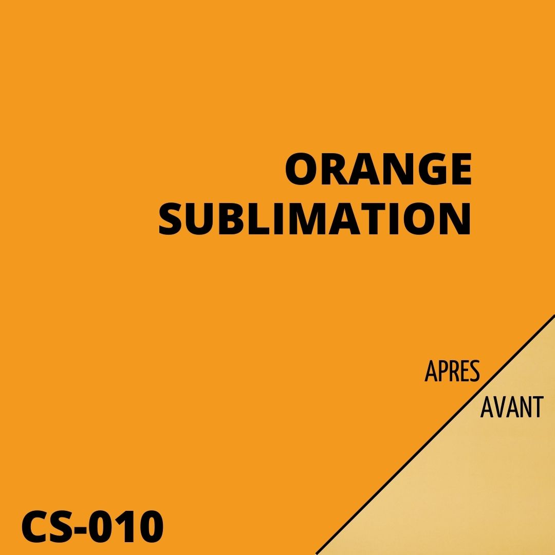 papier sublimation orange atome3d infusible ink