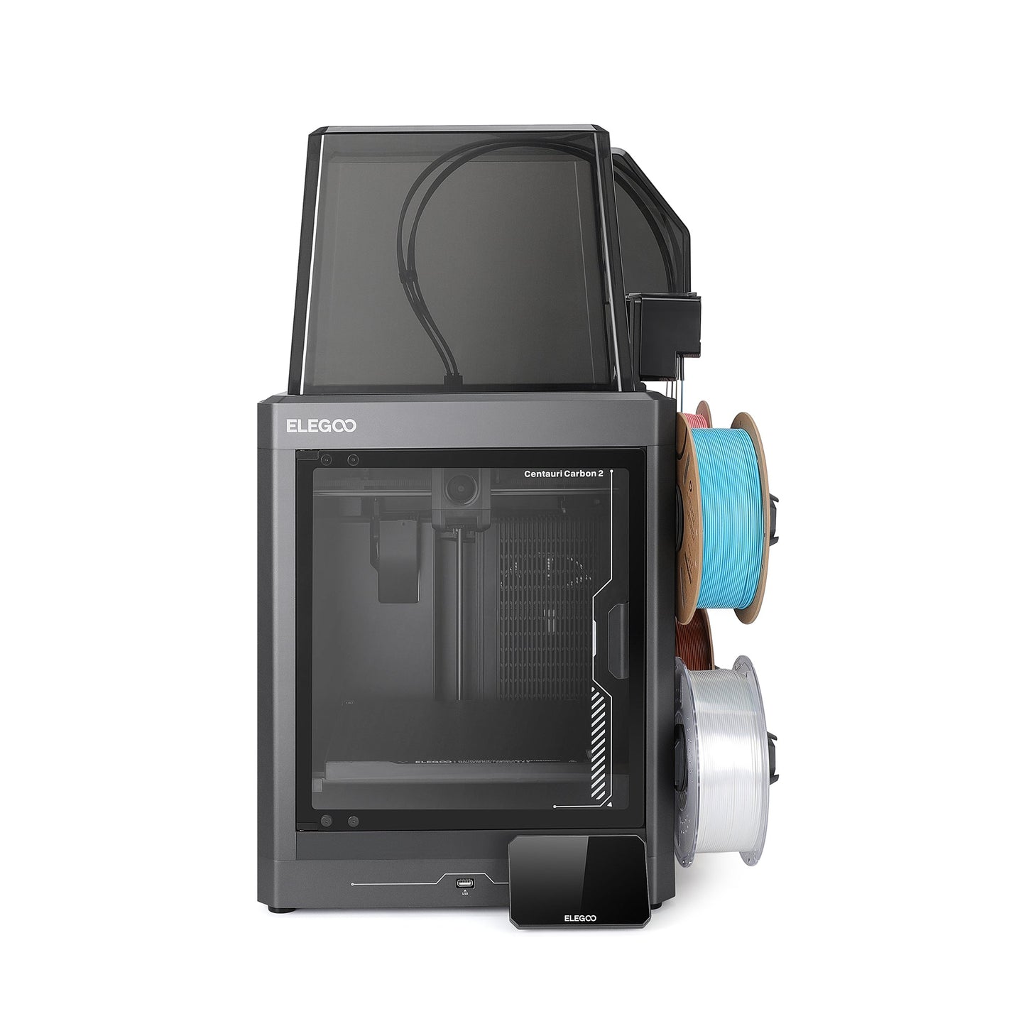 Elegoo - Starter Pack Centauri Carbon 2 Combo - Imprimante 3D avec Multicolore CC2 + CANVAS