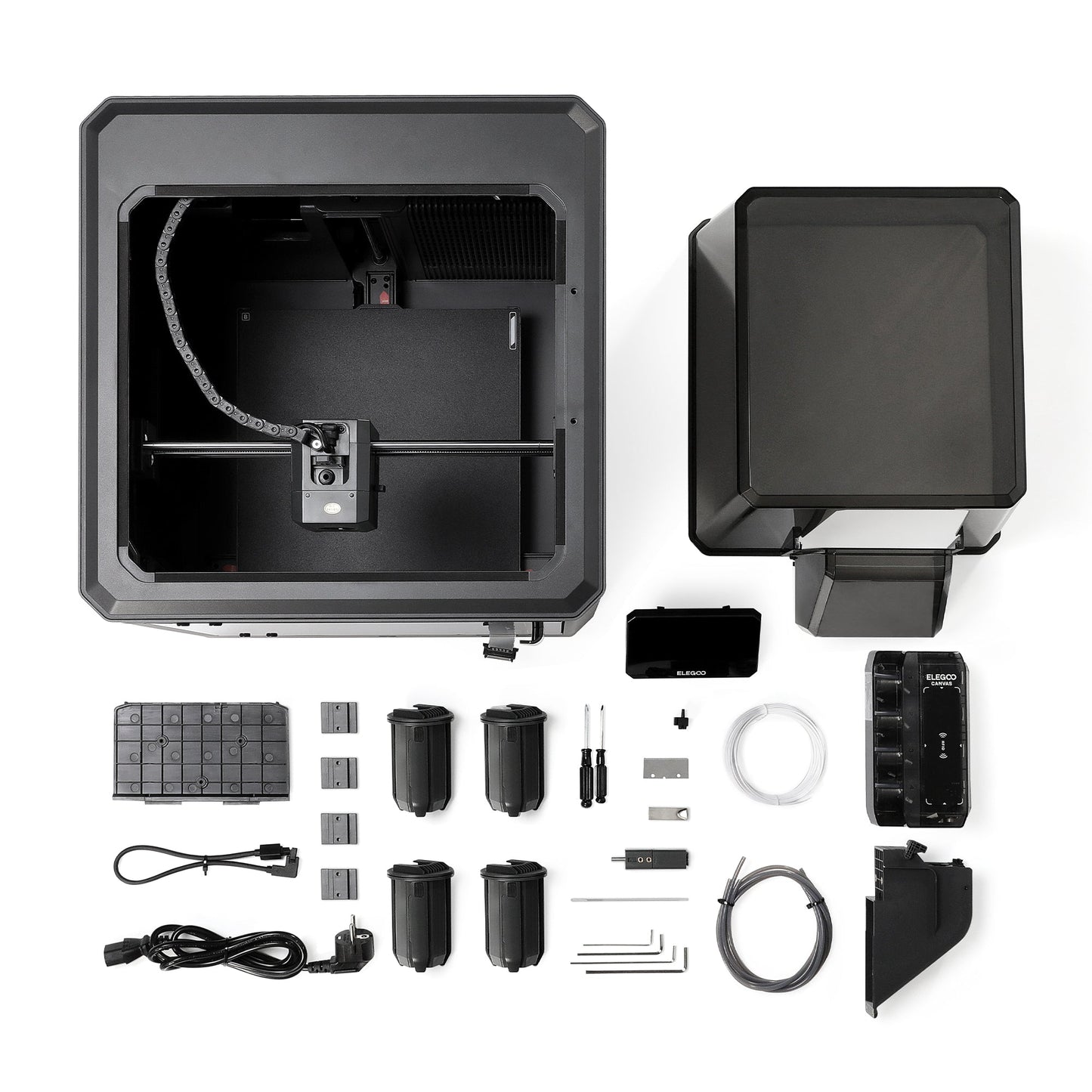 Elegoo - Pack4 x Centauri Carbon 2 Combo - Imprimante 3D avec Multicolore CC2 + CANVAS