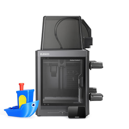 Elegoo - Mini Factory Centauri Carbon 2 Combo - Imprimante 3D avec Multicolore CC2 + CANVAS