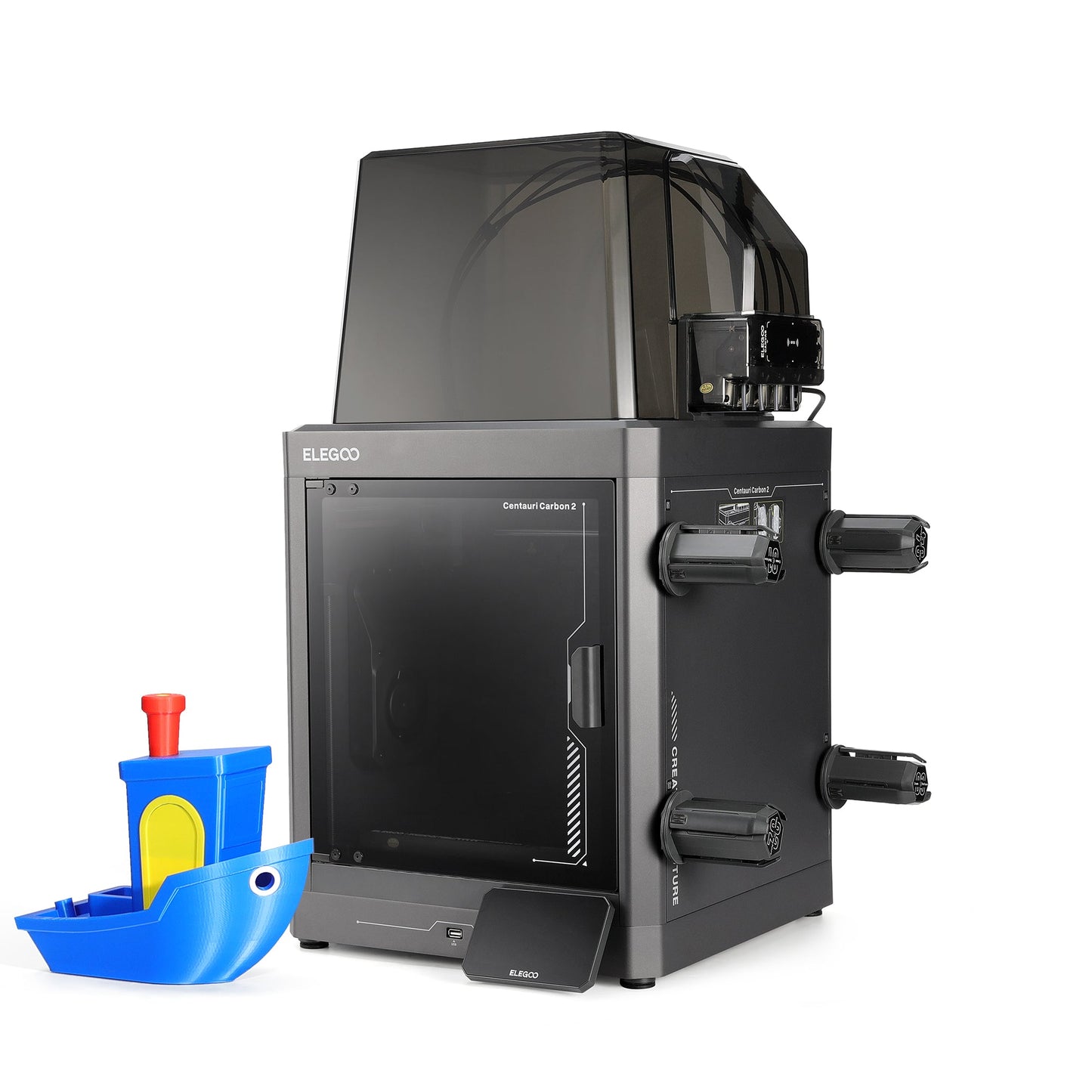 Elegoo - Starter Pack Centauri Carbon 2 Combo - Imprimante 3D avec Multicolore CC2 + CANVAS