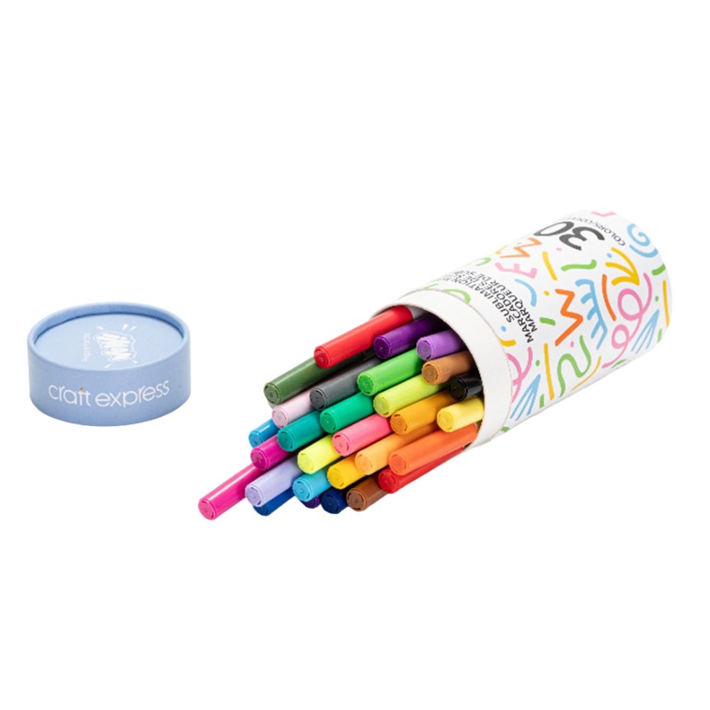 Craft Express - Marqueurs pour Sublimation - 30 couleurs