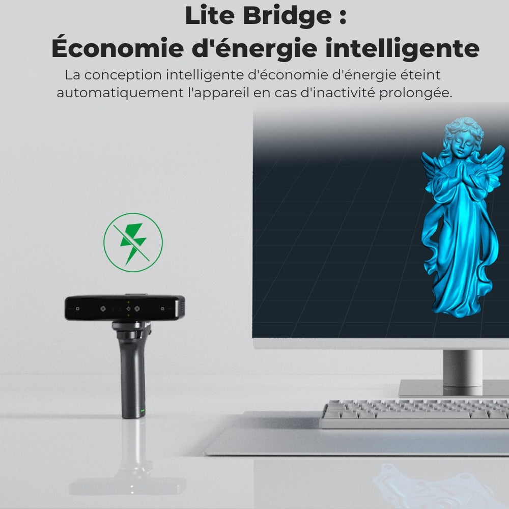 Creality - CR-Scan Otter Lite avec Poignée Lite Bridge - Sans Fil et Illimité