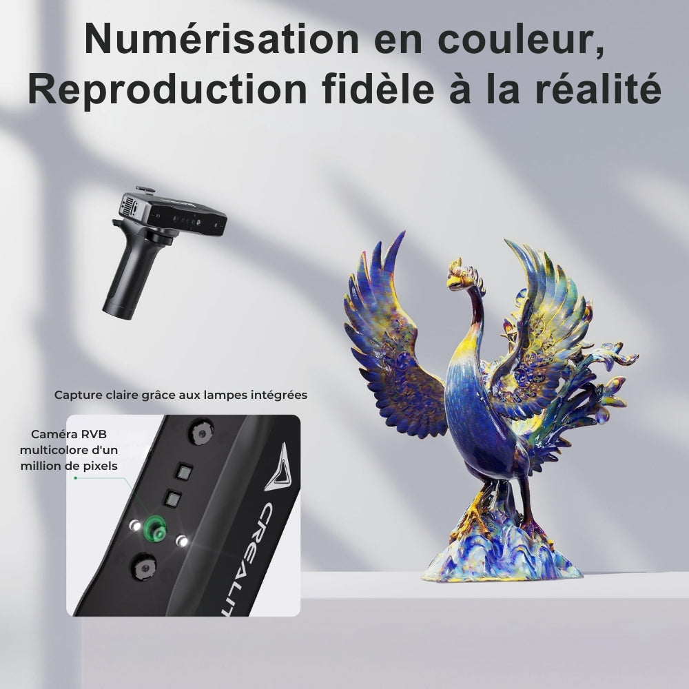 Creality - CR-Scan Otter Lite avec Poignée Lite Bridge - Sans Fil et Illimité