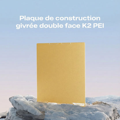 Creality - K2 Pro - Plateau d'impression PEI Double Face Givré