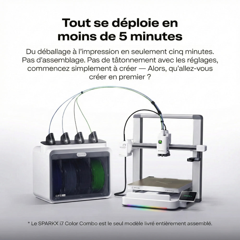 Pack Starter - Creality SPARKX i7 Color Combo avec Bobine Panchroma Offerte
