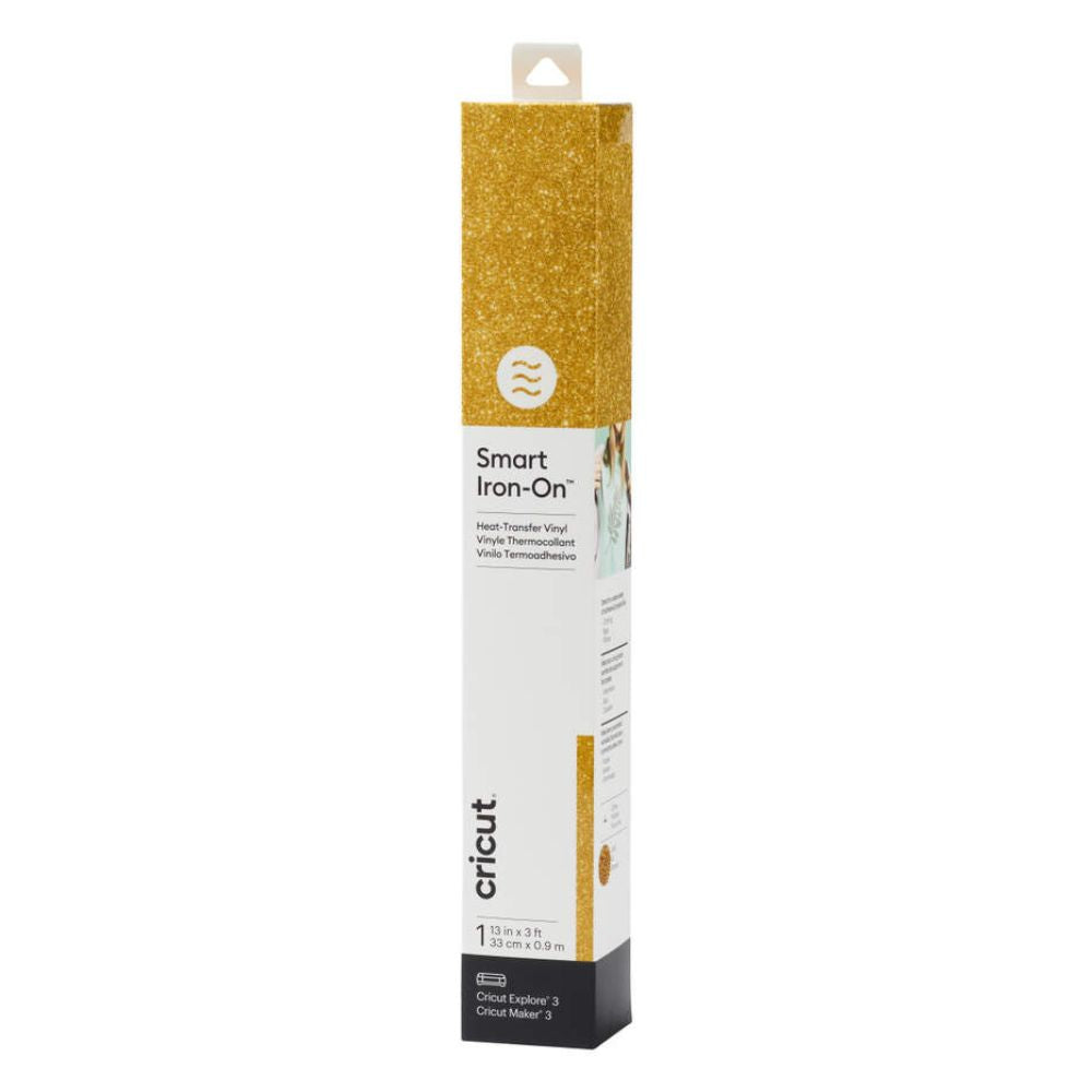 Cricut - Smart Iron-On  - Flex Thermocollant - Or pailleté - 33 x 90 cm