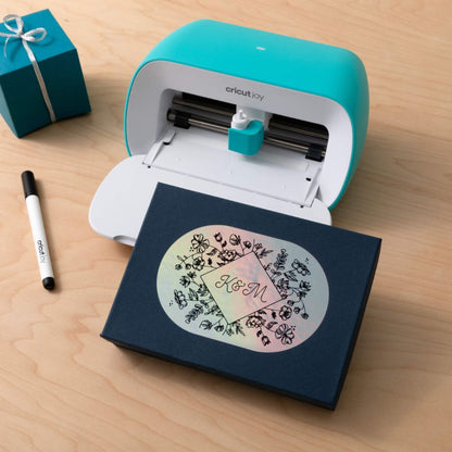 Cricut - Joy - 4 Feuilles de Vinyle Permanent Inscriptible - Argent - 14 x 33 cm