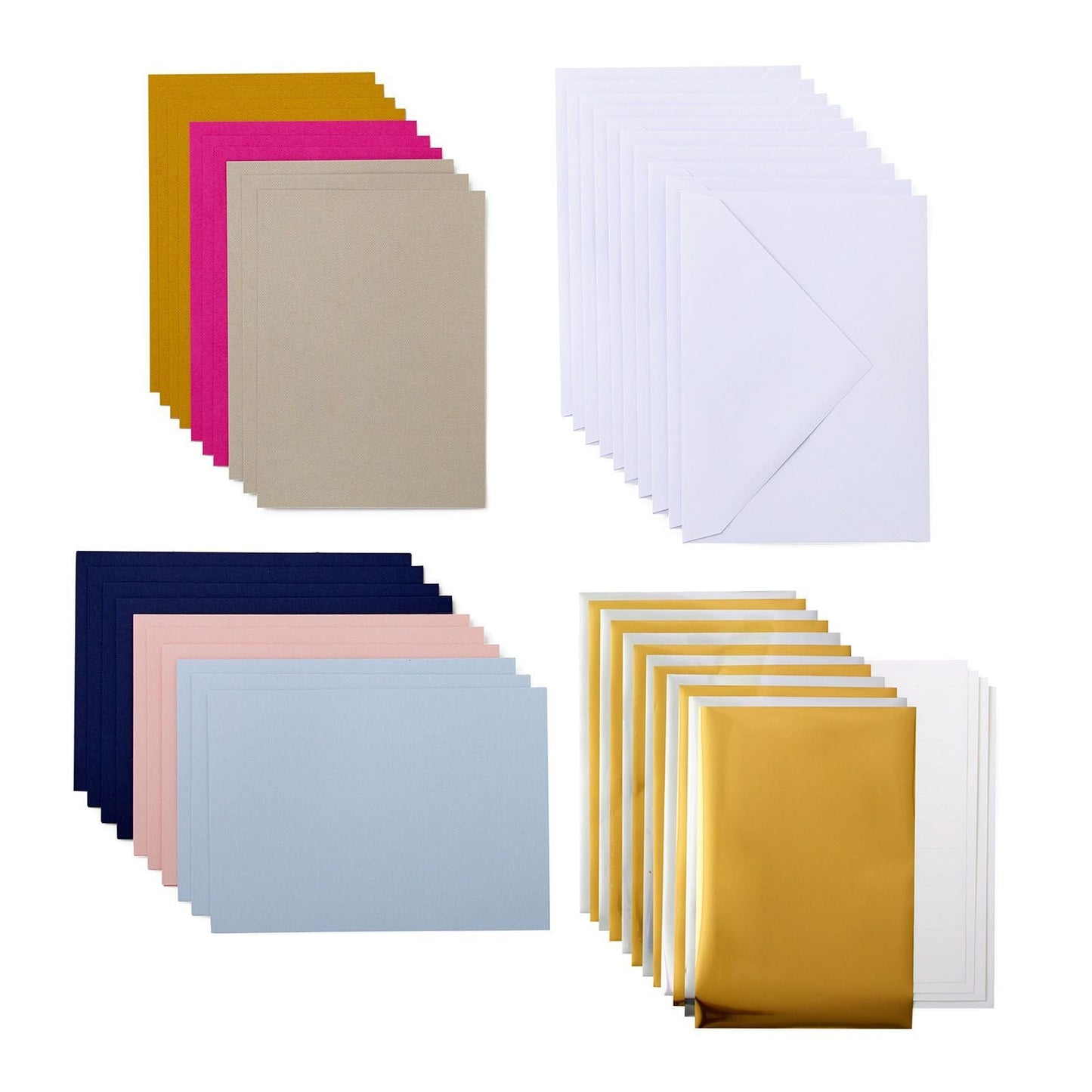 Cricut -  Set de 10 Cartes avec Enveloppes et Inserts - Foil - R20 - 11 x 14 cm