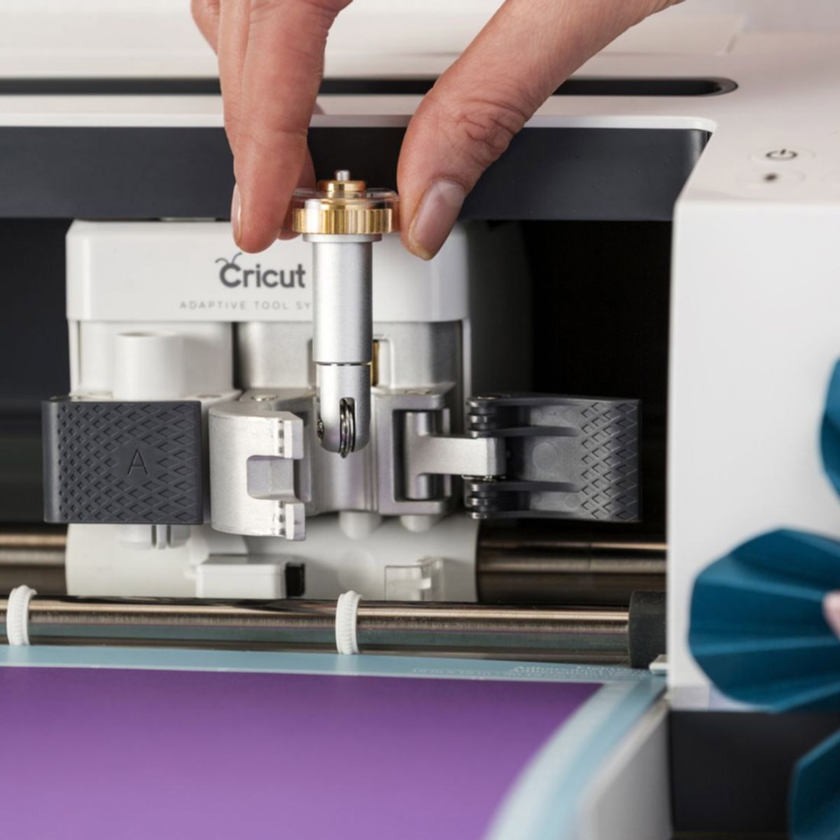 Cricut - 01/02 - 2 Roues de Rainage (Simple + Double) + Base QuickSwap