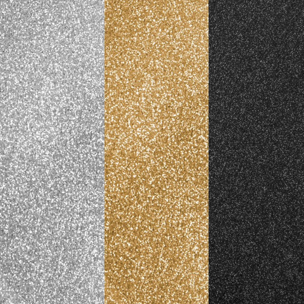 visuels du thermocollant Cricut flex pailleté 3 couleurs